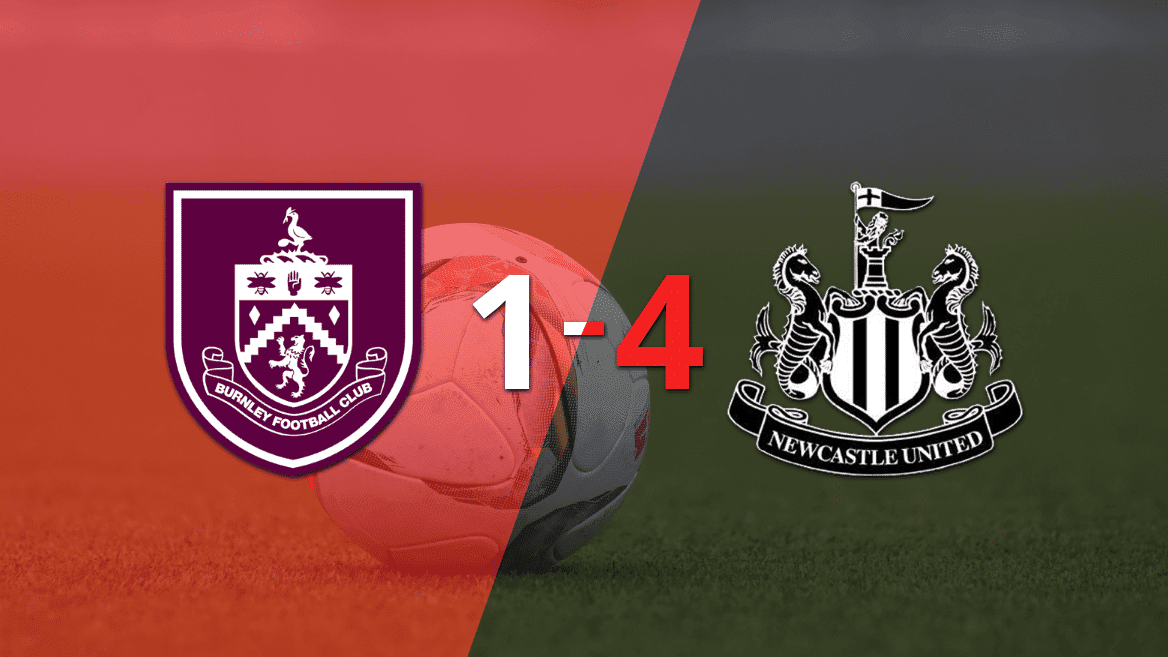 Newcastle United se da un festín y devora a Burnley por 4 a 1