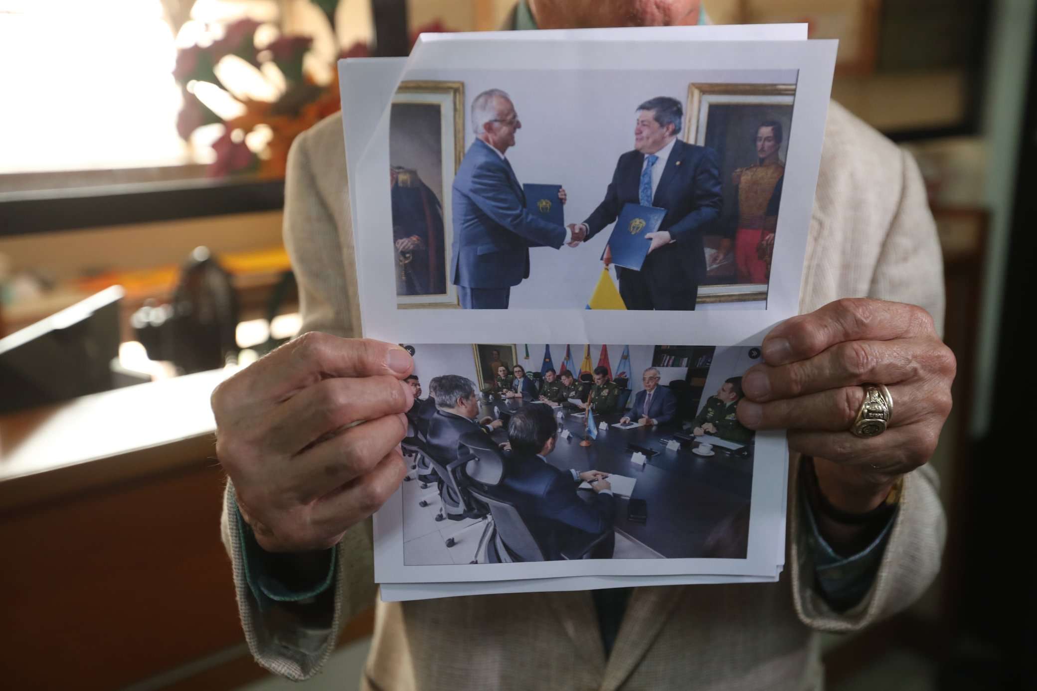 Jimenez con Velasquez