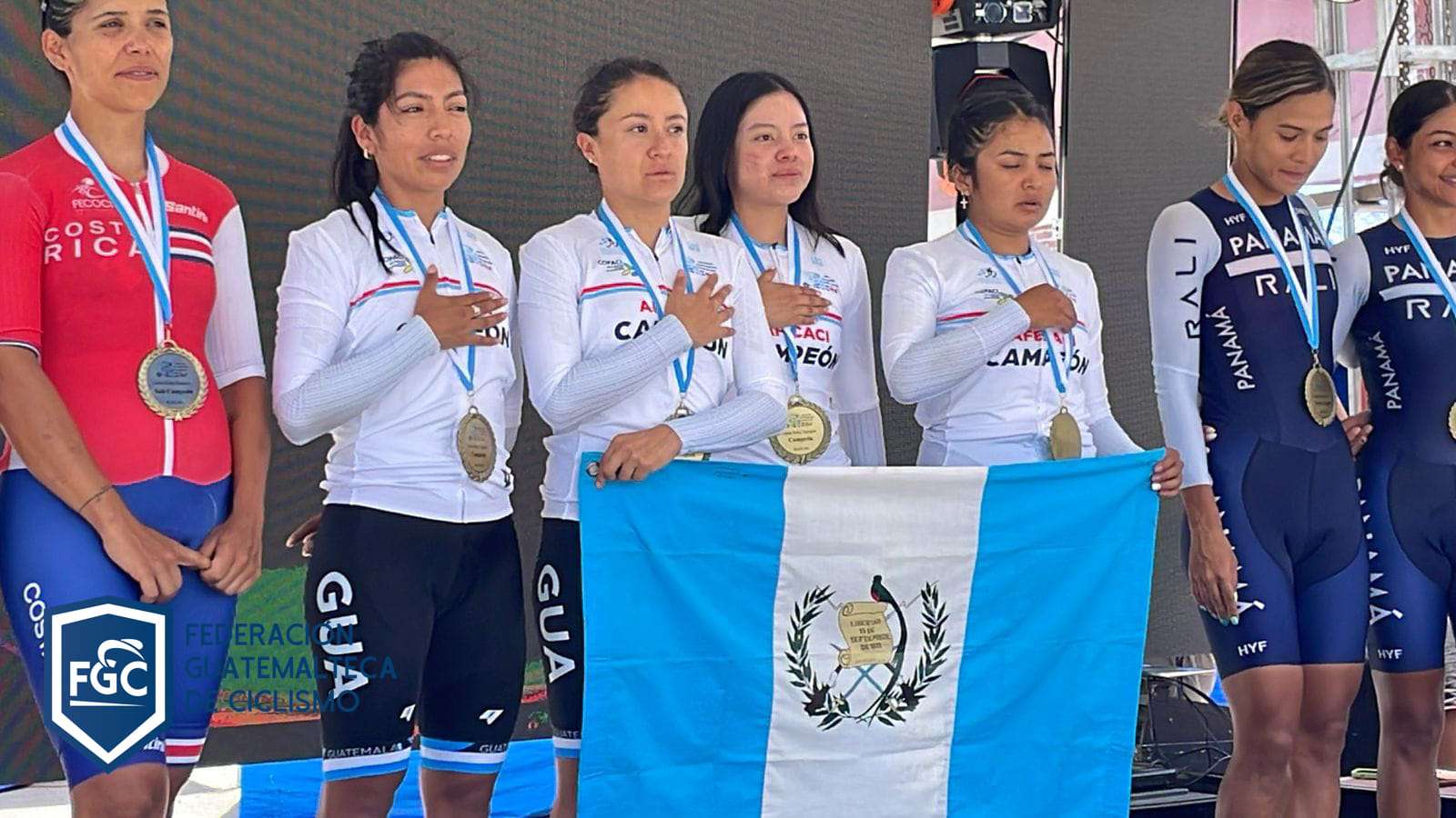 Ciclismo Femenino de Guatemala logra medalla de oro en contrarreloj en Campeonato Centroamericano