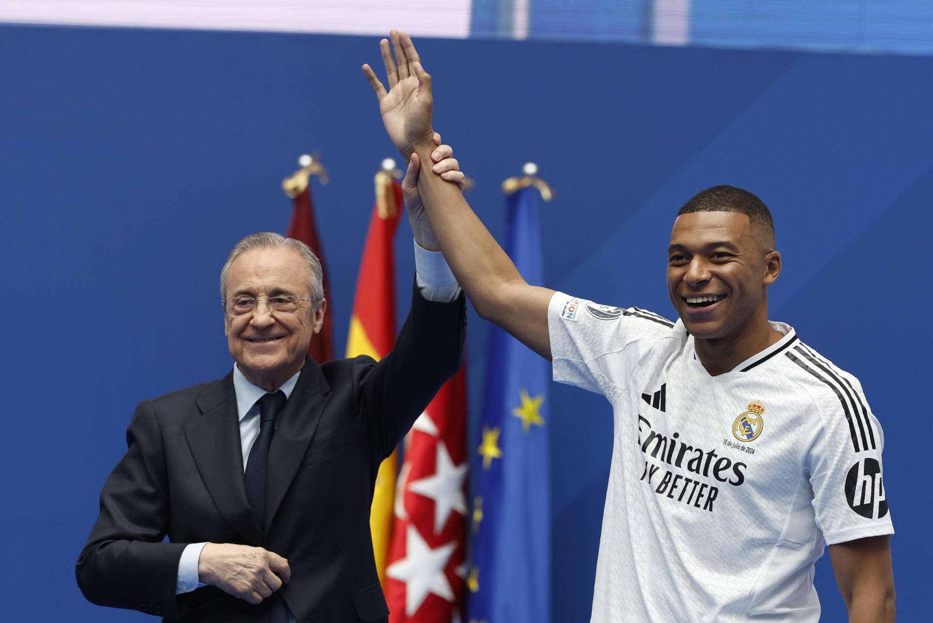 Florentino Pérez: "Mbappé cumple el sueño de su vida"