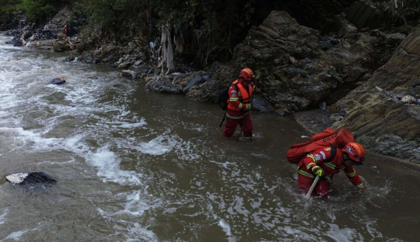Continúa la búsqueda de menor desaparecido en el río Las Vacas por tercer día consecutivo