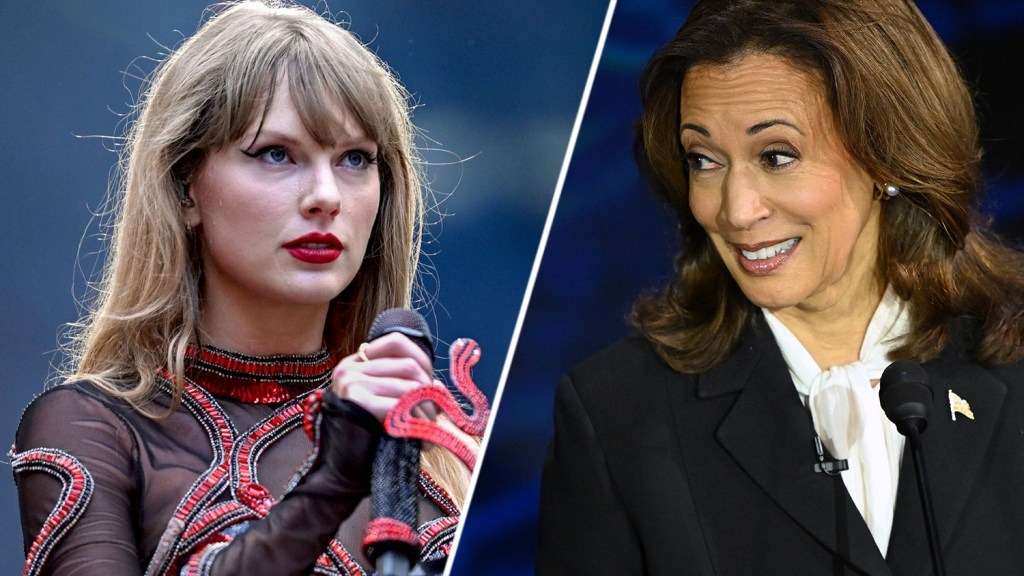 taylor swift kamala harris
