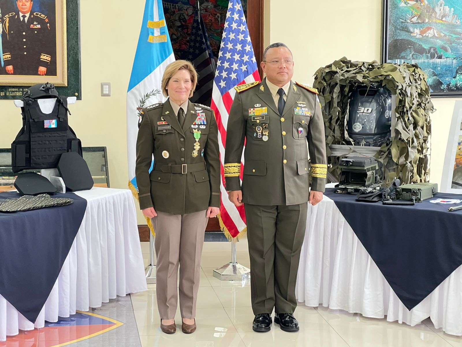 Ejército de EE.UU. dona equipo valorado en US$ 12.8 millones a Guatemala