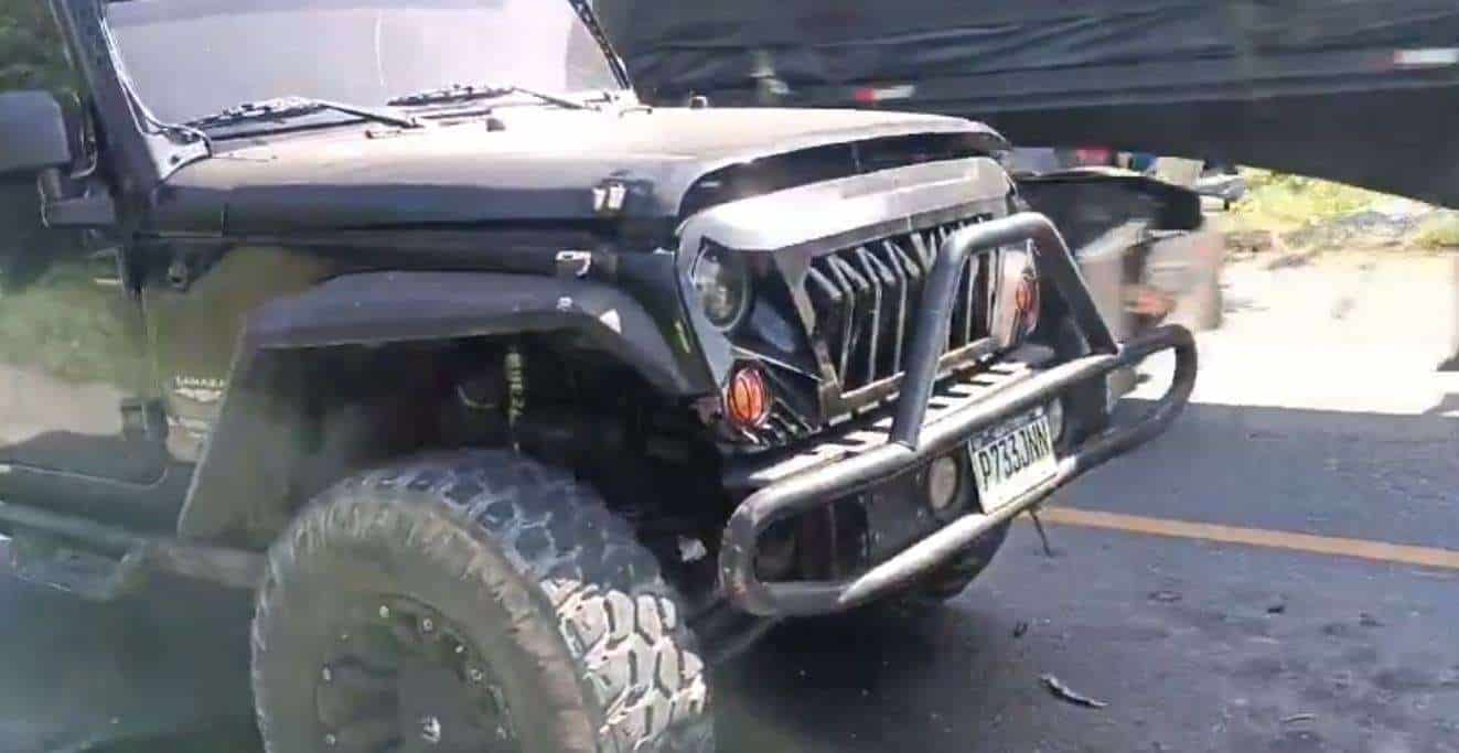 EN VIDEO | Choque genera cierre parcial de la vía en Ruta al Atlántico