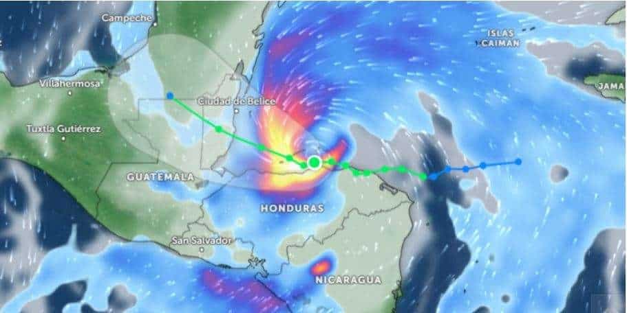 Tormenta Sara a 260 km de Izabal ¿Qué impacto tendrá en el clima guatemalteco?