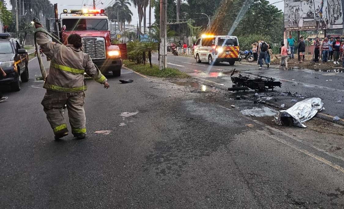 Accidente de tránsito deja dos fallecidos y cuatro heridos en Retalhuleu