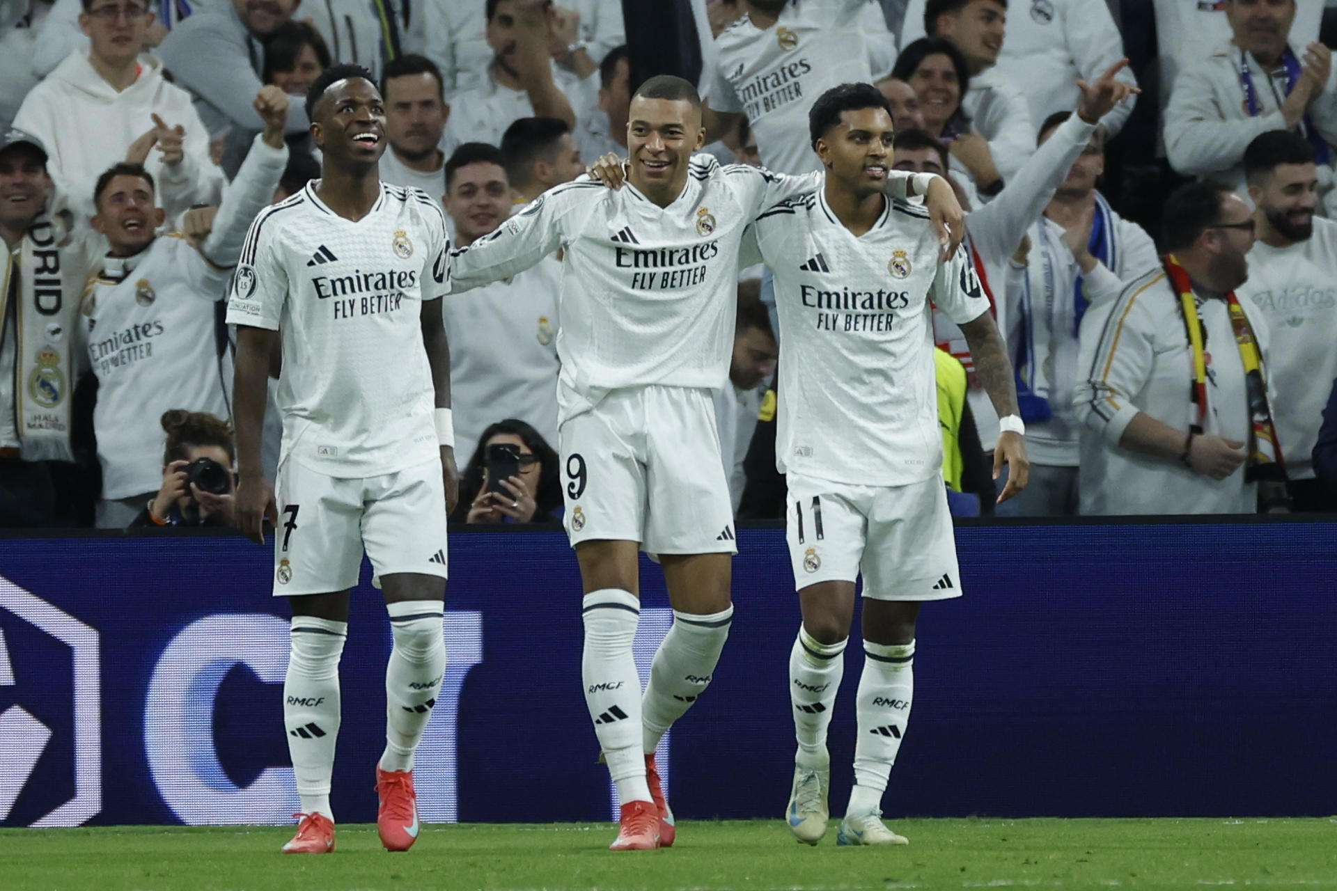 Mbappé-Vinícius-Rodrygo, el Real Madrid se agarra al tridente