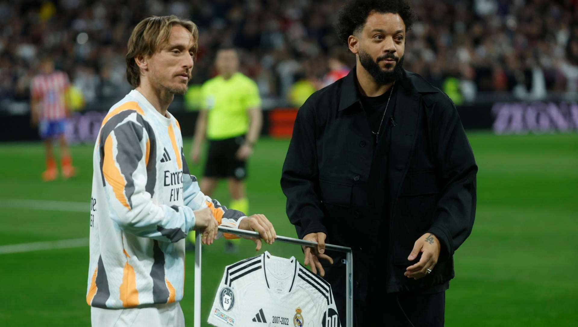 EN VIDEO | Real Madrid homenajea a Marcelo en el Santiago Bernabéu