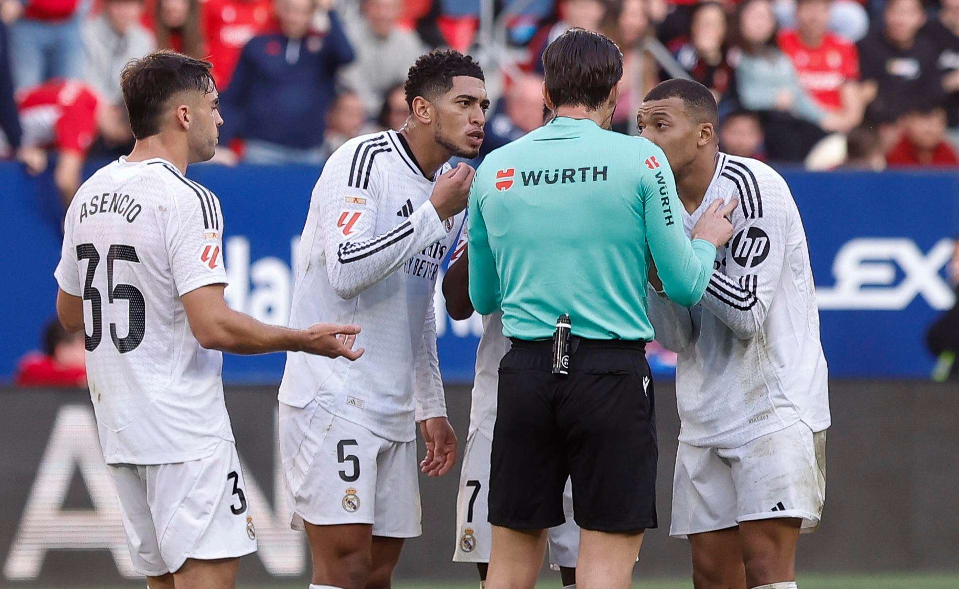 Bellingham expulsado por segunda vez en el Real Madrid, ambas por protestar