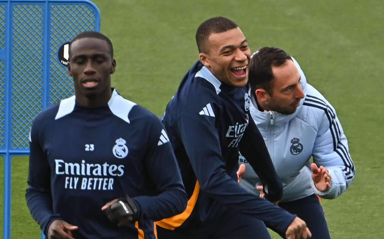 Mbappé y Mendy se prueban para la final de la Copa del Rey