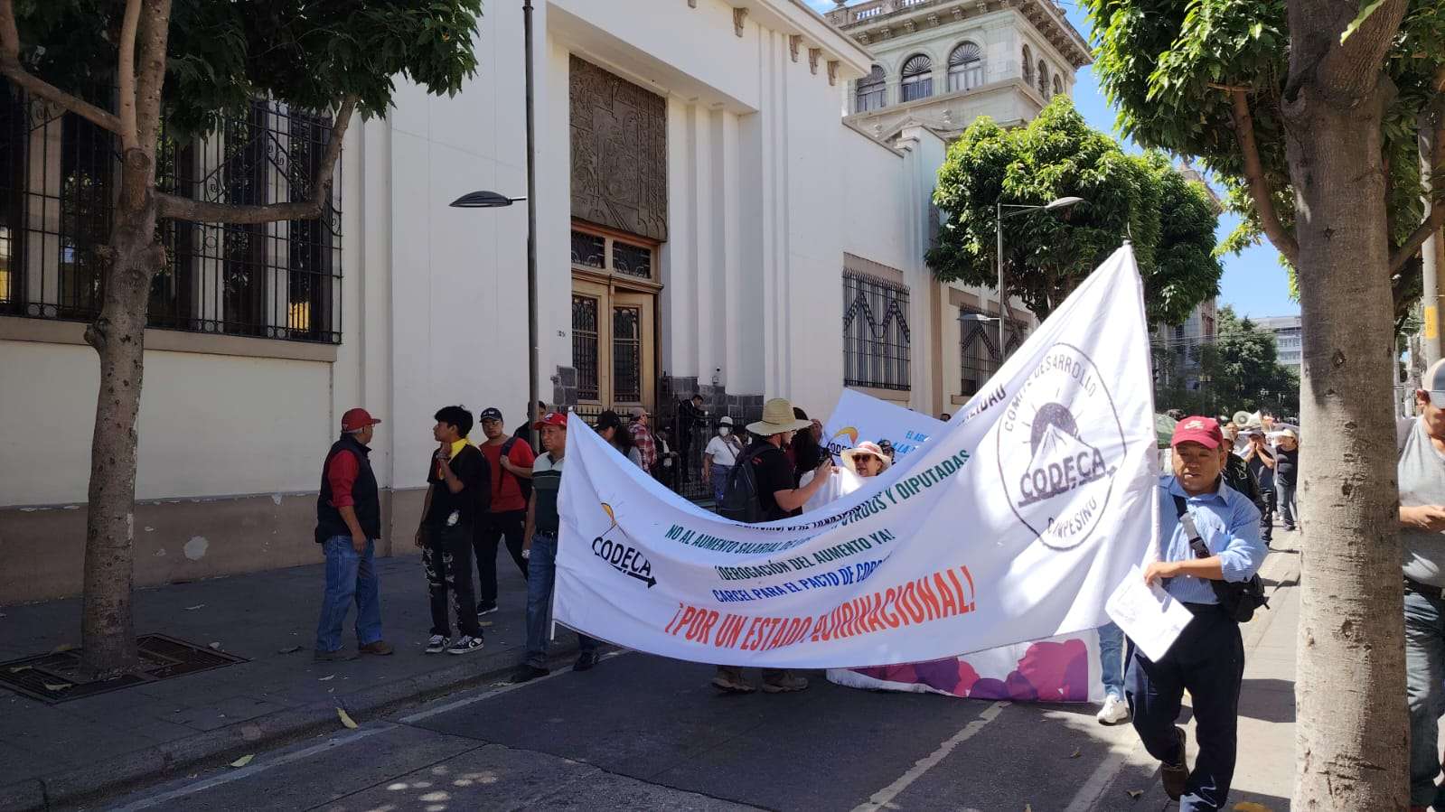 Codeca protesta manifestación