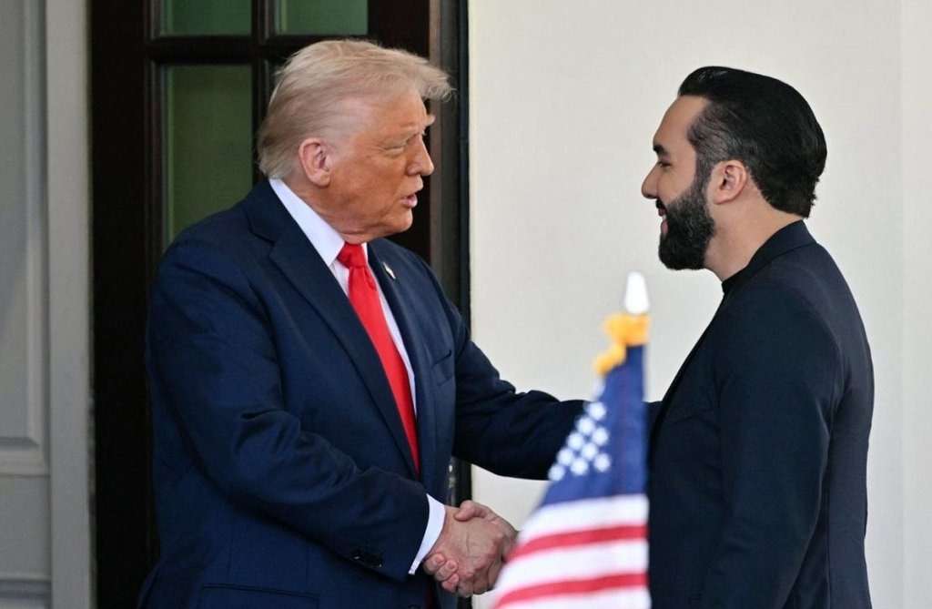 Trump propone enviar criminales violentos nacidos en EE. UU. a cárceles de El Salvador Nayib Bukele Donald Trump