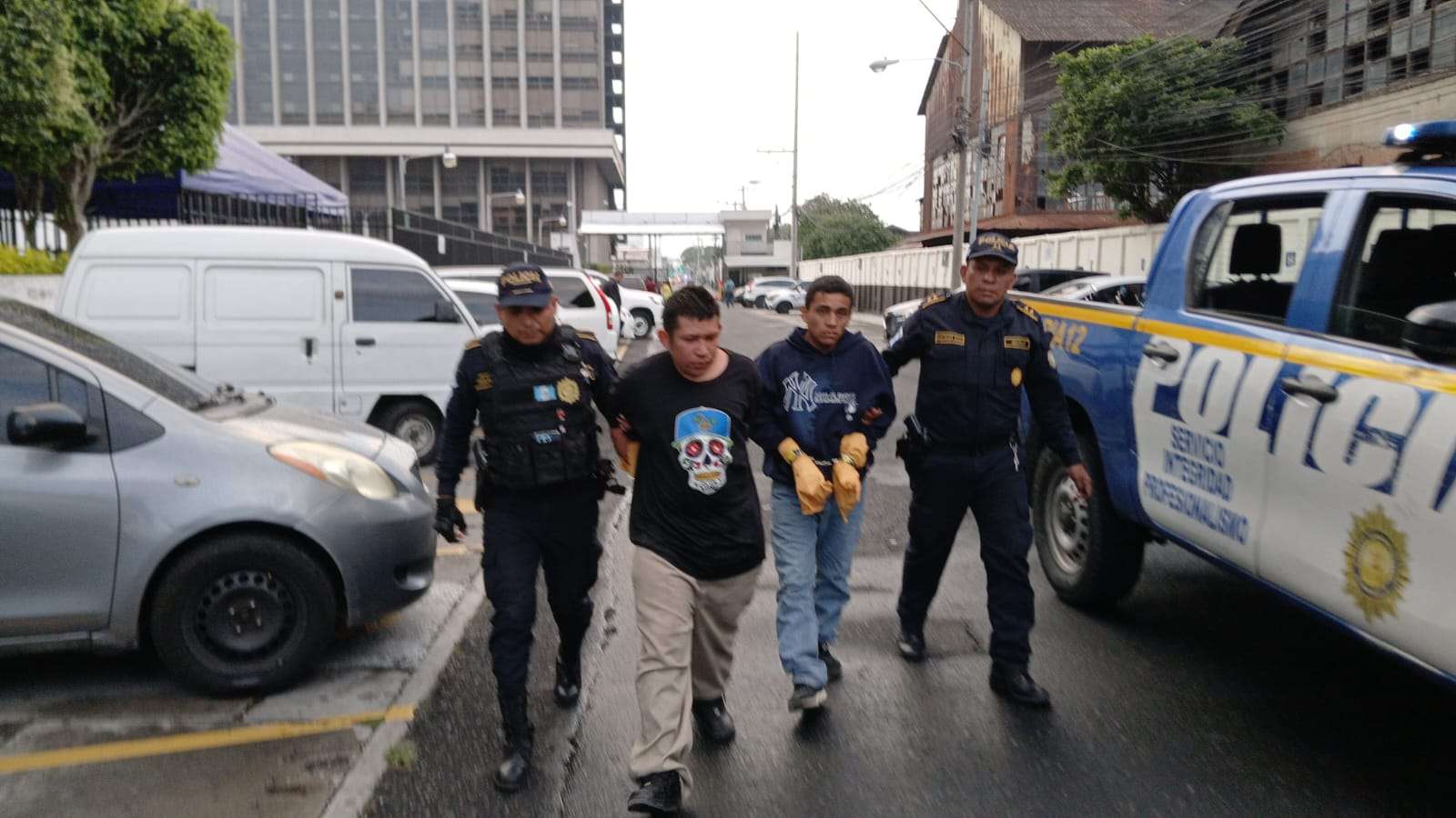 Capturan a sicarios del Barrio 18 tras ataque armado en zona 18