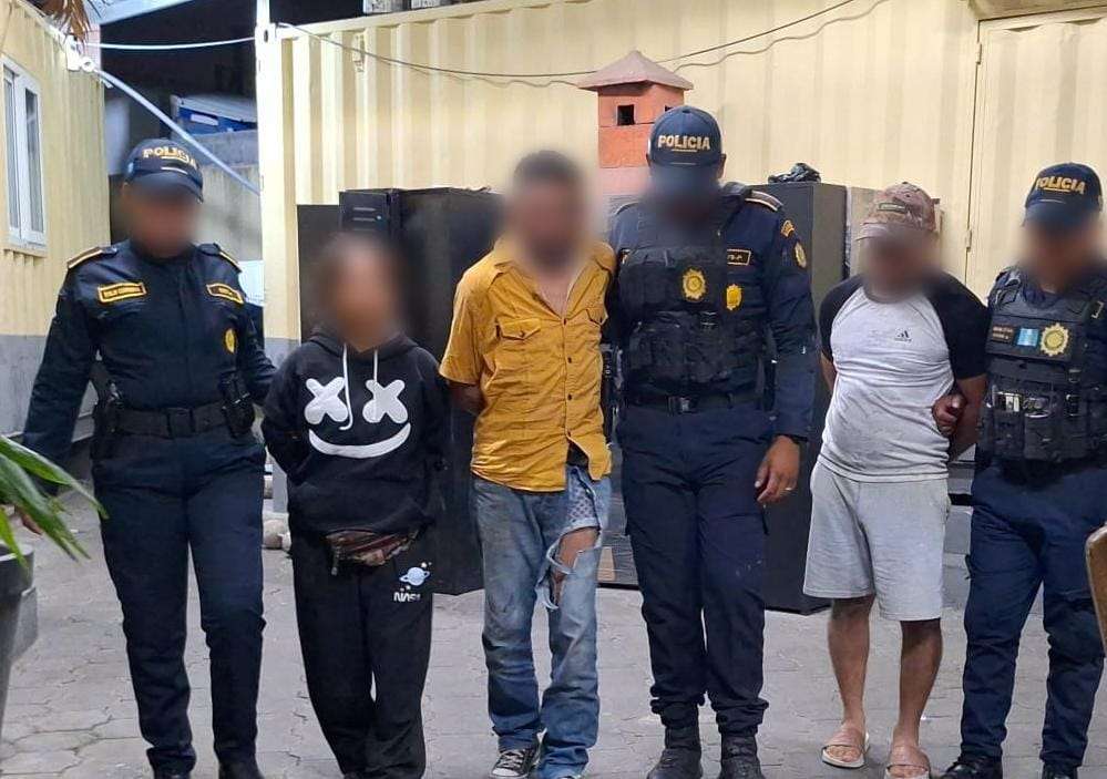 Tras ataque armado, capturan a presuntos pandilleros en Villa Nueva