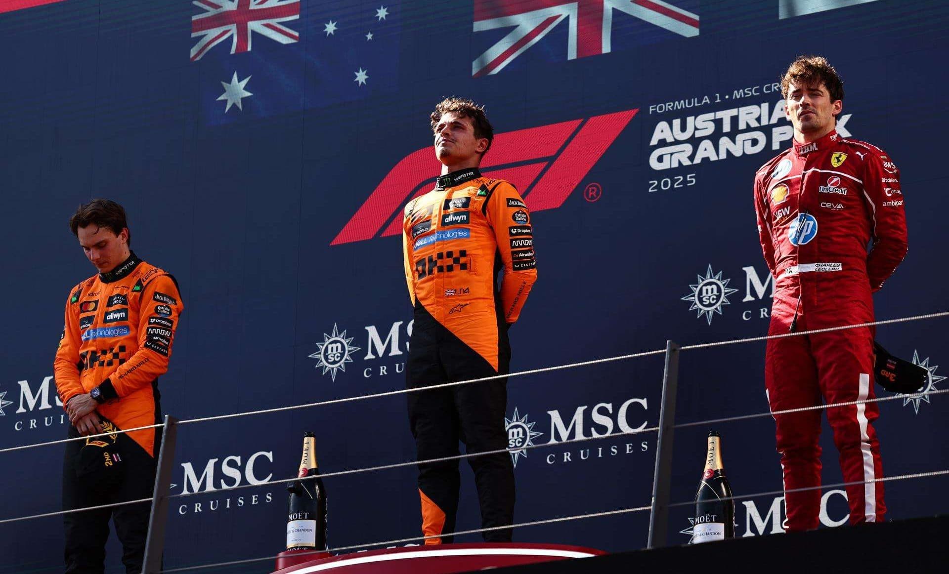 Norris se reivindica ganando la batalla de McLaren en Austria