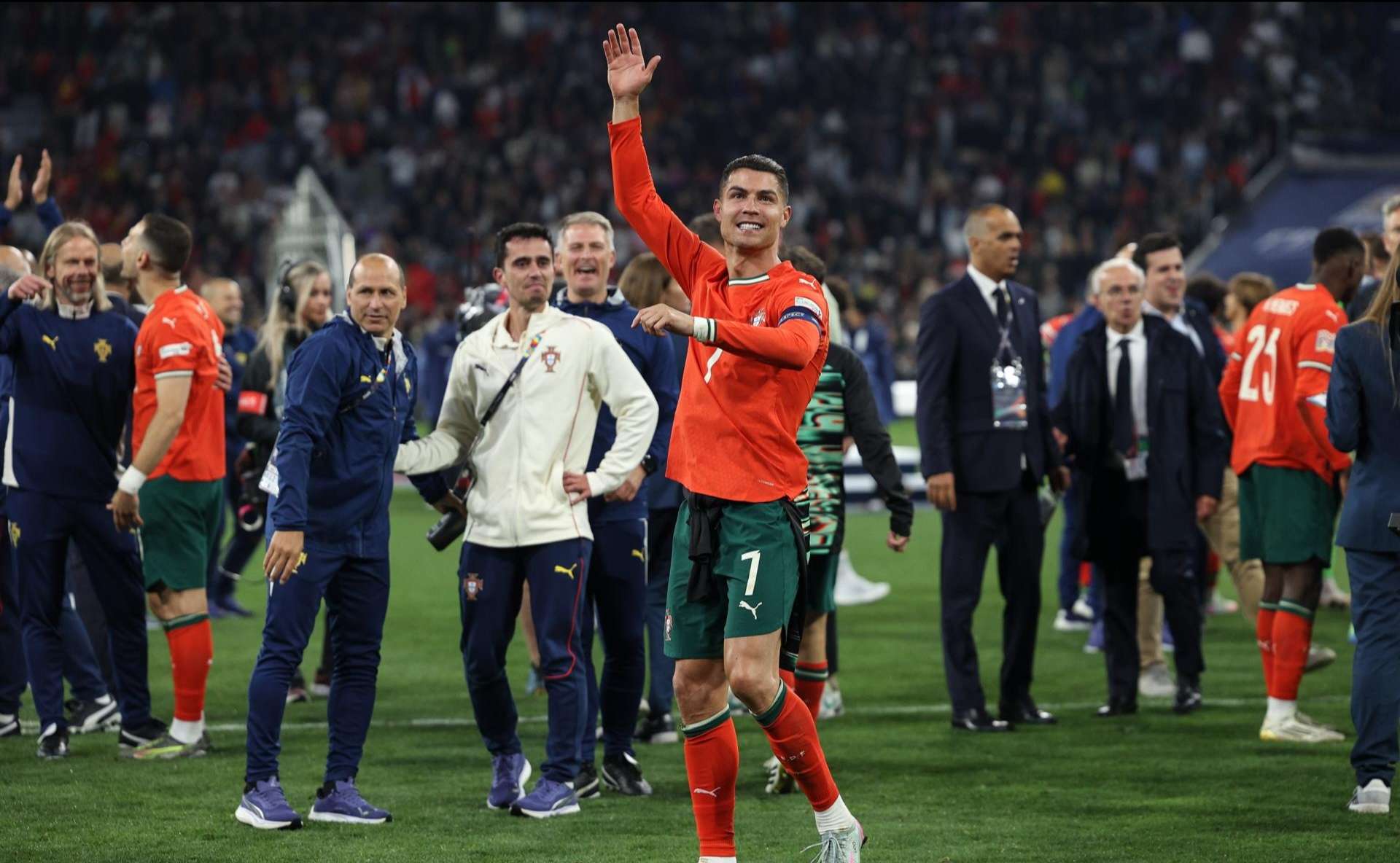 La emoción de Cristiano, el lamento de Lamine