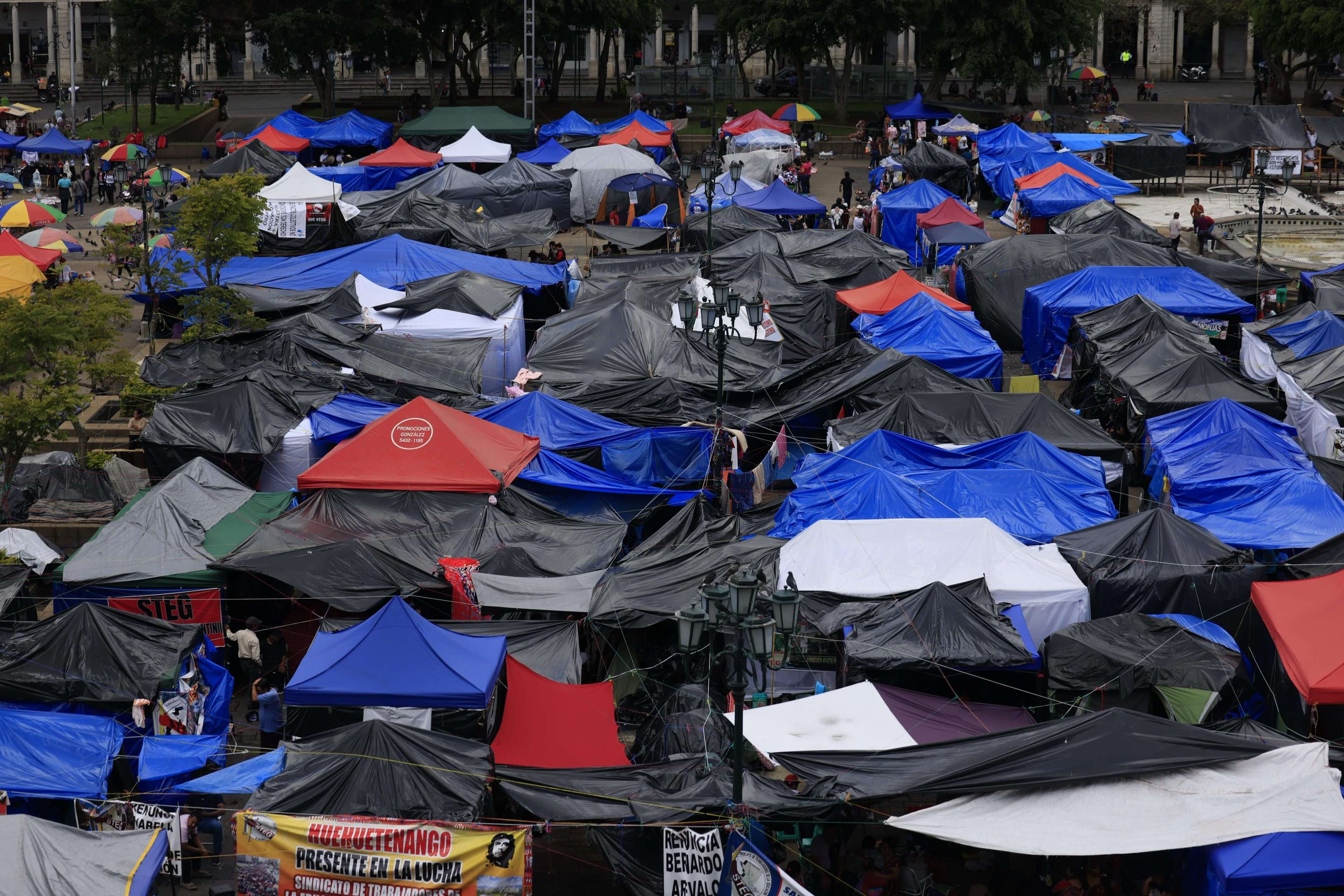 Plaza de la constitución, manifestación maestros