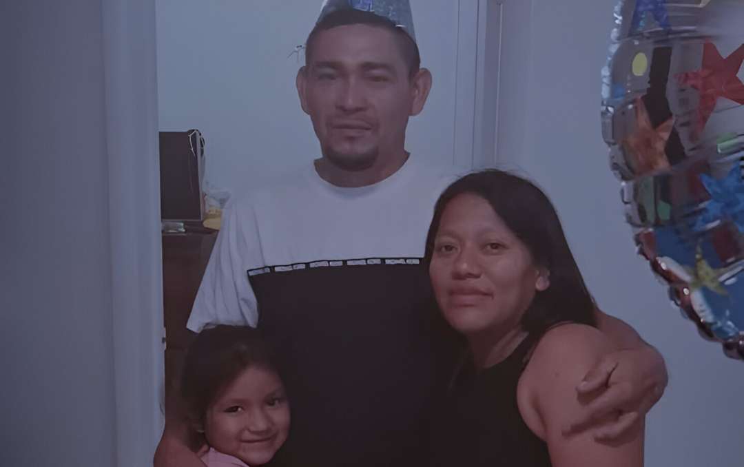 Migrante guatemalteca Josefina y su familia.