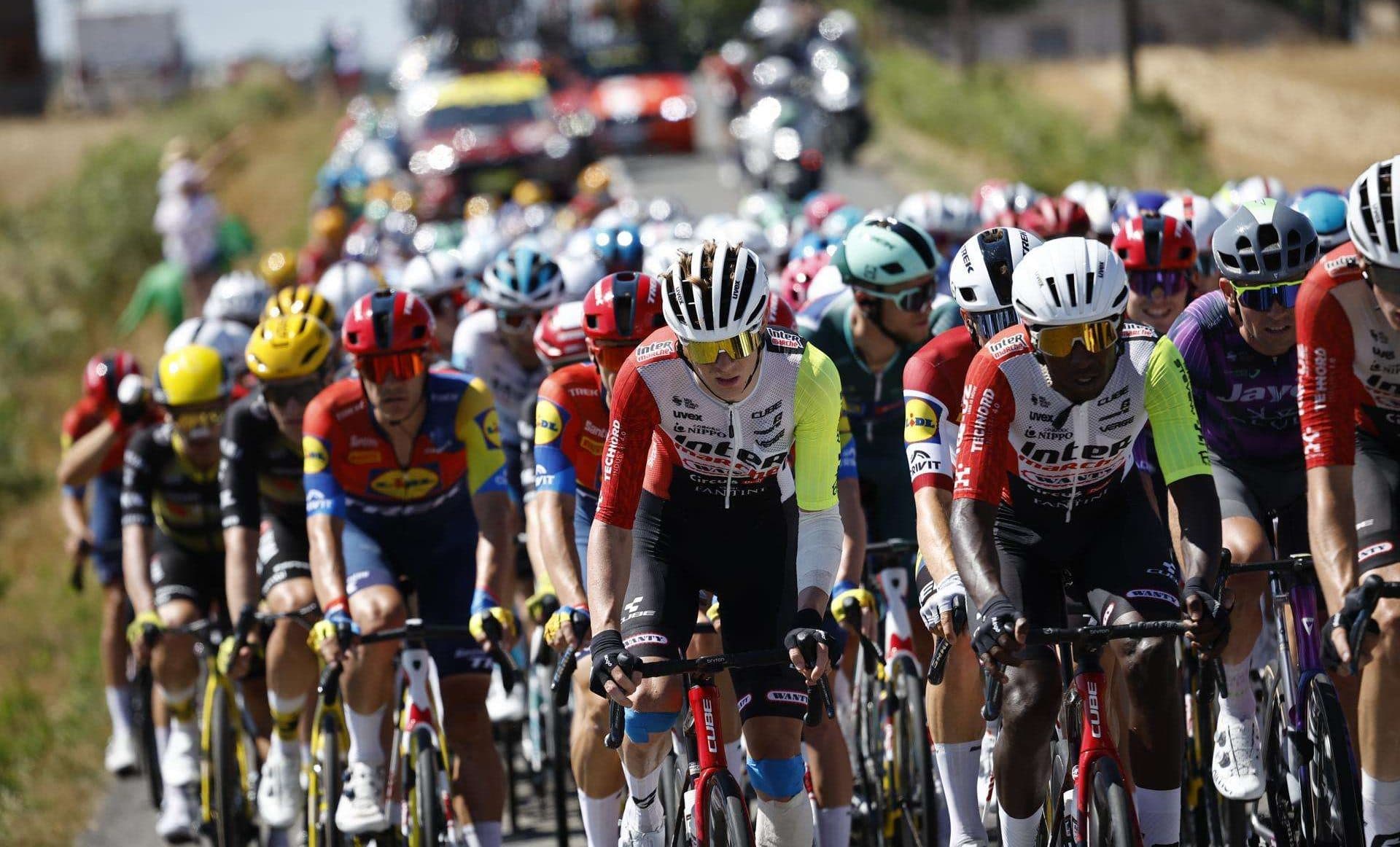 El pelotón durante la octava etapa del Tour. EFE/EPA/MARTIN DIVISEK