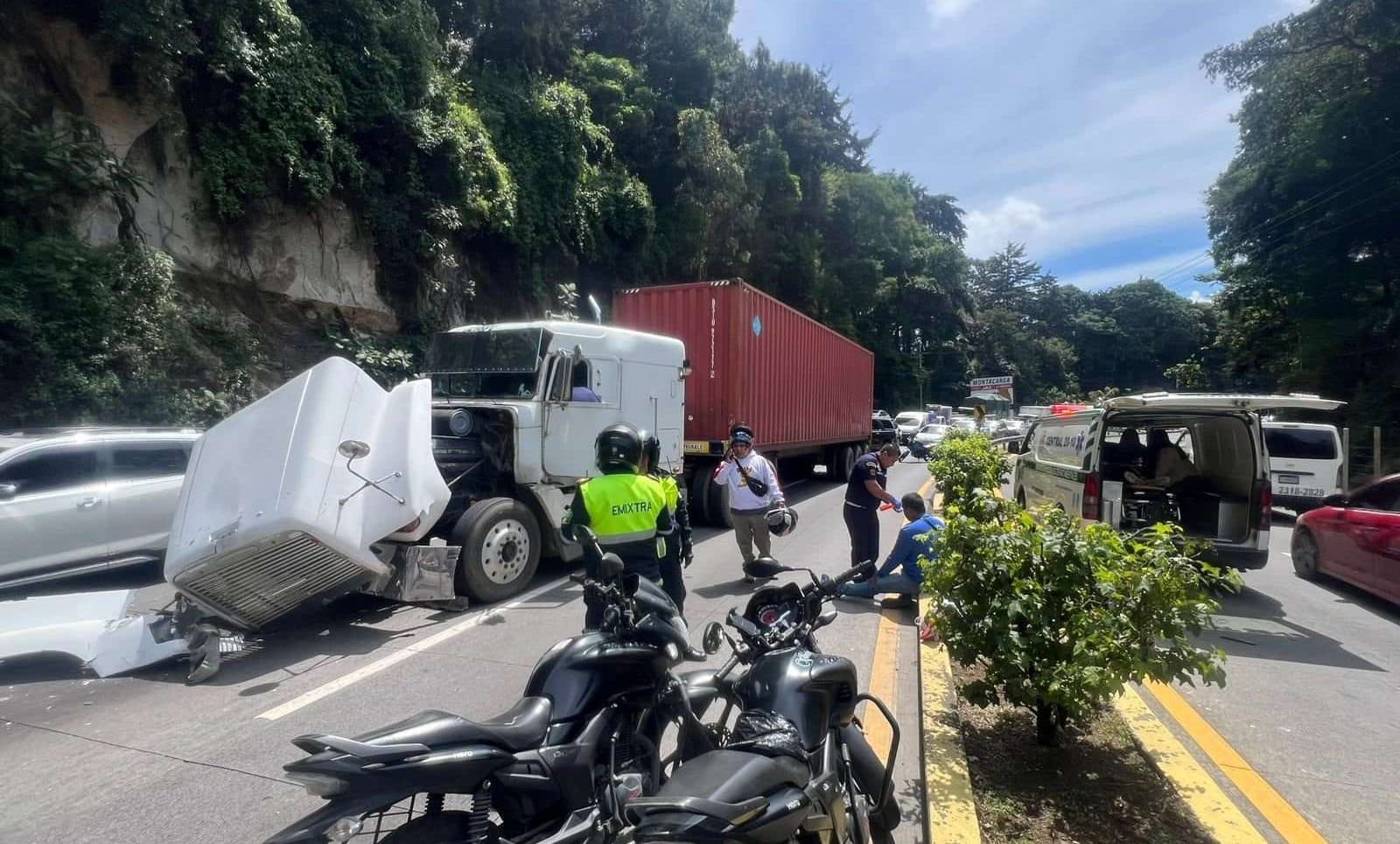 Accidente en cadena complica tránsito hacia occidente: conoce los detalles