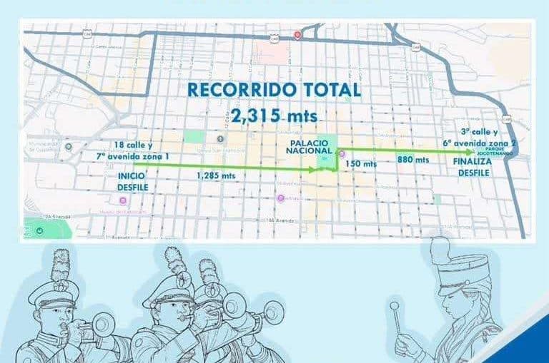 INFOGRAFÍA | Así será el desfile de este 15 de septiembre en la capital