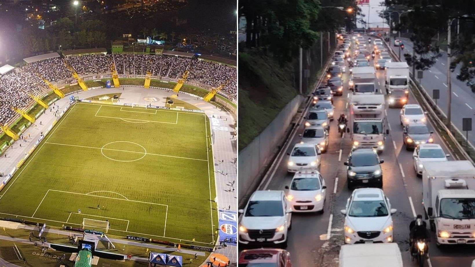 Guatemala vs El Salvador ¿A qué hora se complica más el tránsito rumbo al Cementos Progreso?