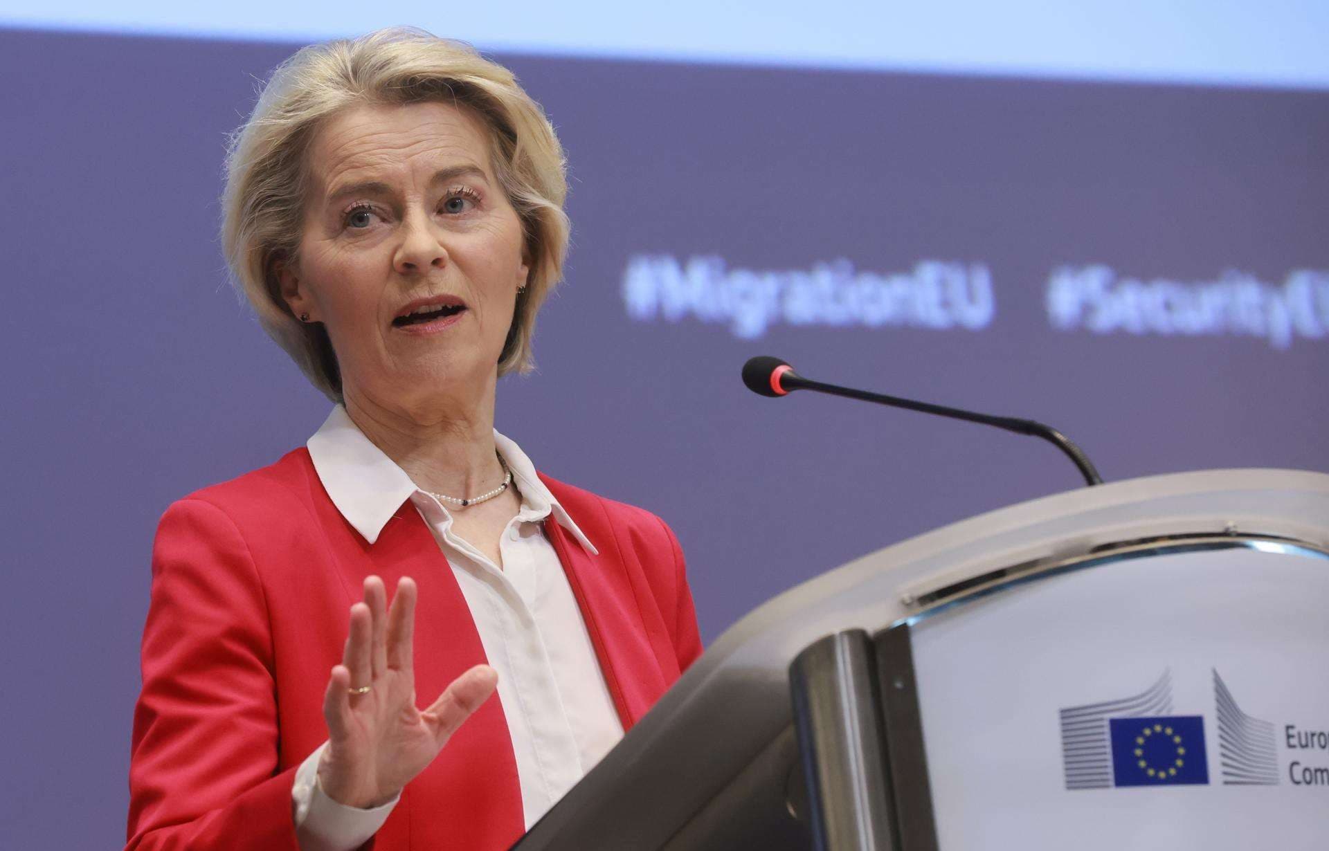La presidenta de la Comisión Europea, Ursula von der Leyen, EFE/EPA/OLIVIER HOSLET