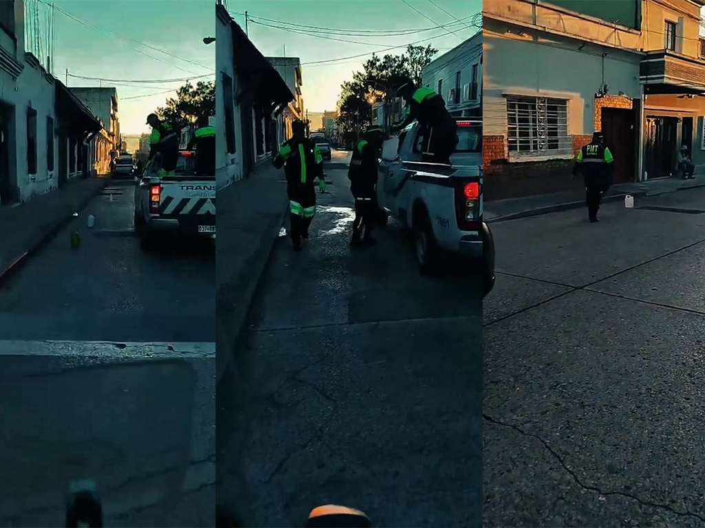 EN VIDEO | Así es cómo la PMT realiza limpieza de "parqueadores" en zona 1